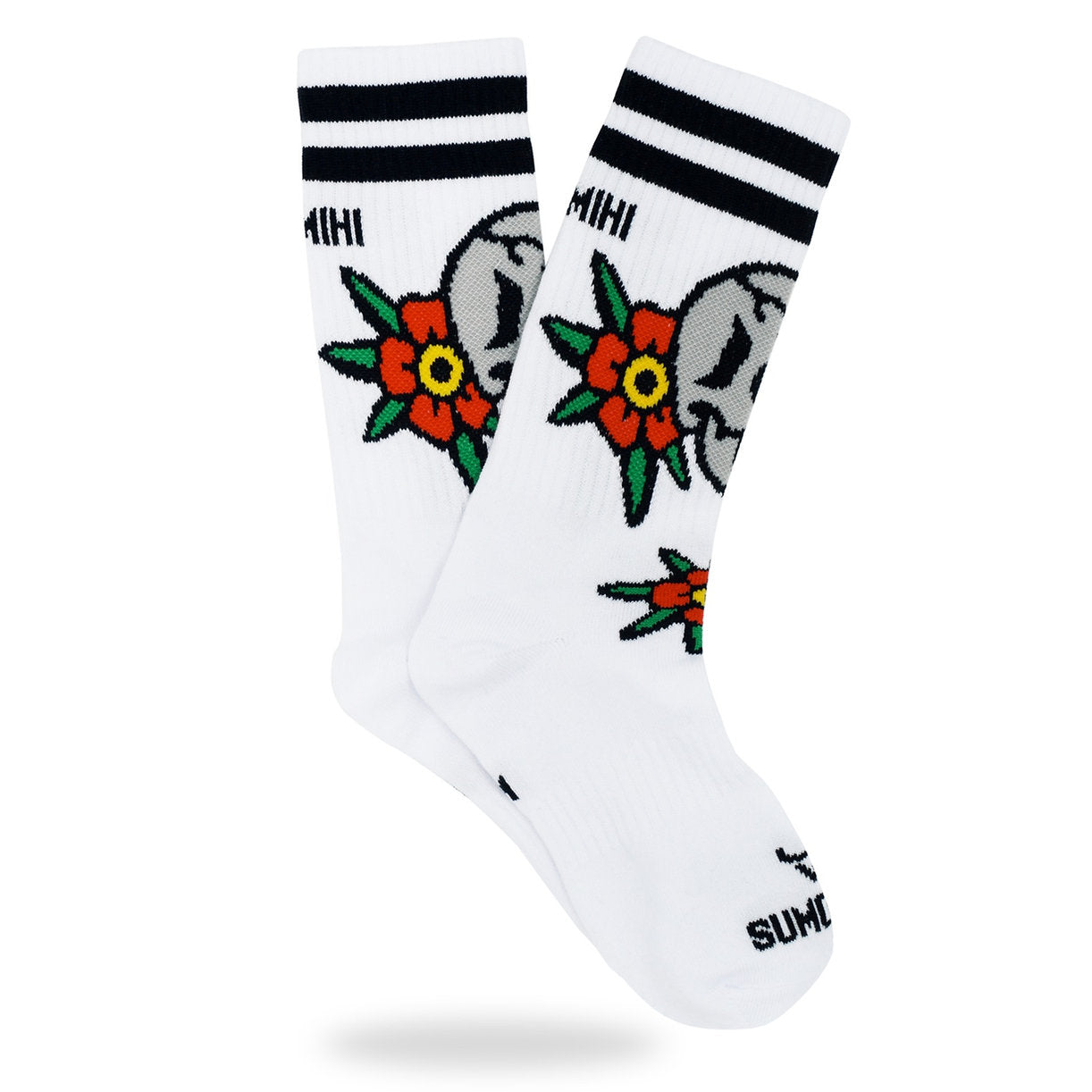 SKULL FLOWER SOCK Sumomihi