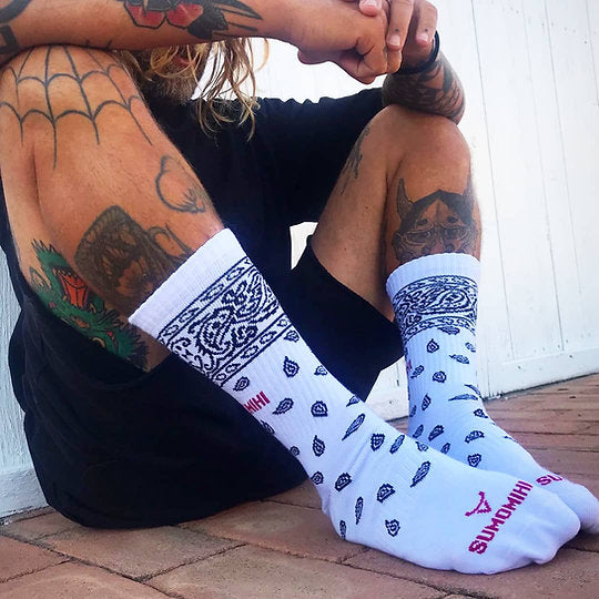 BANDANA WHITE SOCK Sumomihi