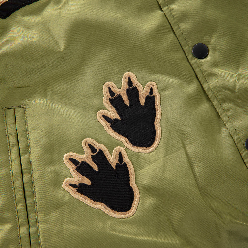 " 5OMZILLA " Bomber Jacket Military Green 5tate Of Mind