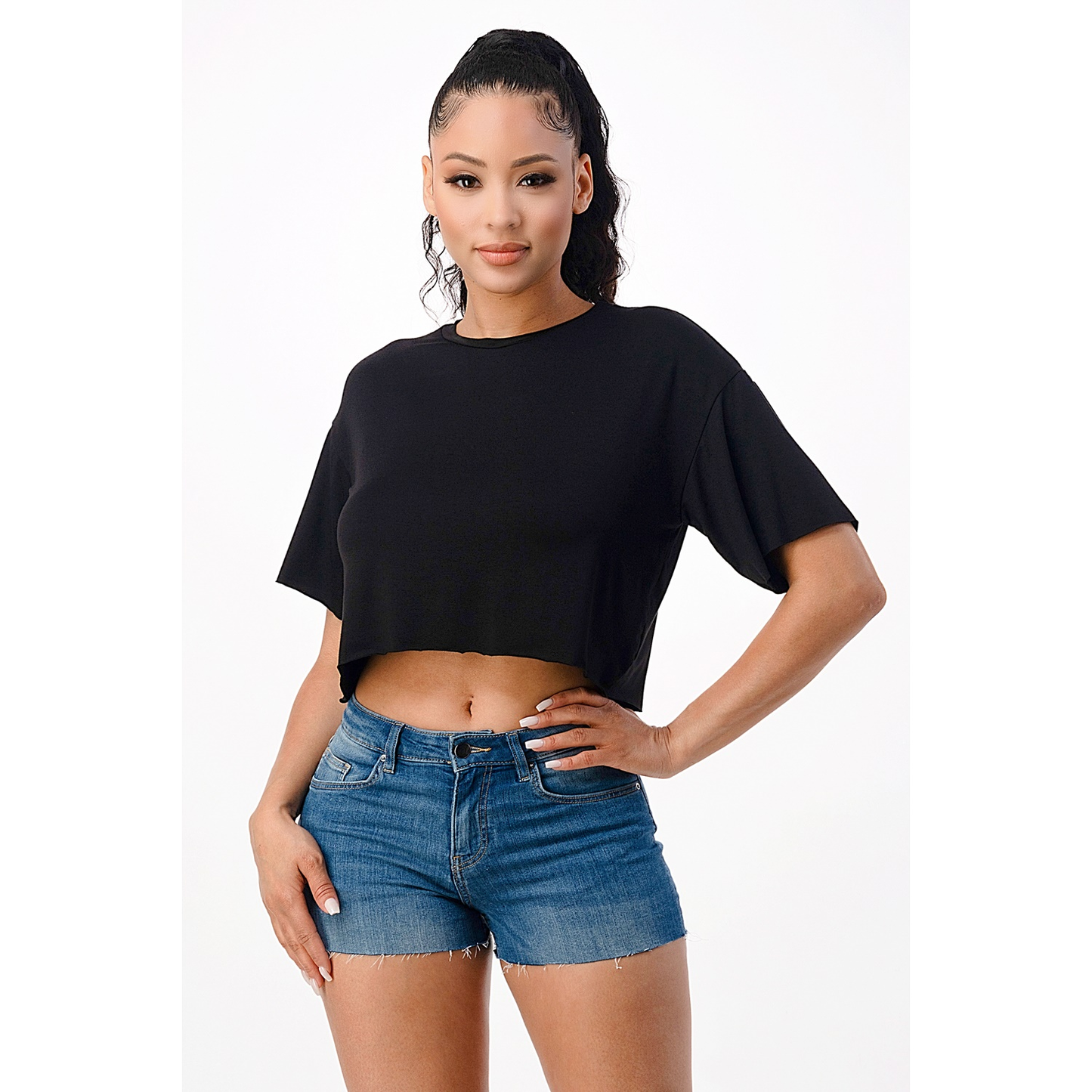 Crop Top Boxy ITSSY Nero\Bianco