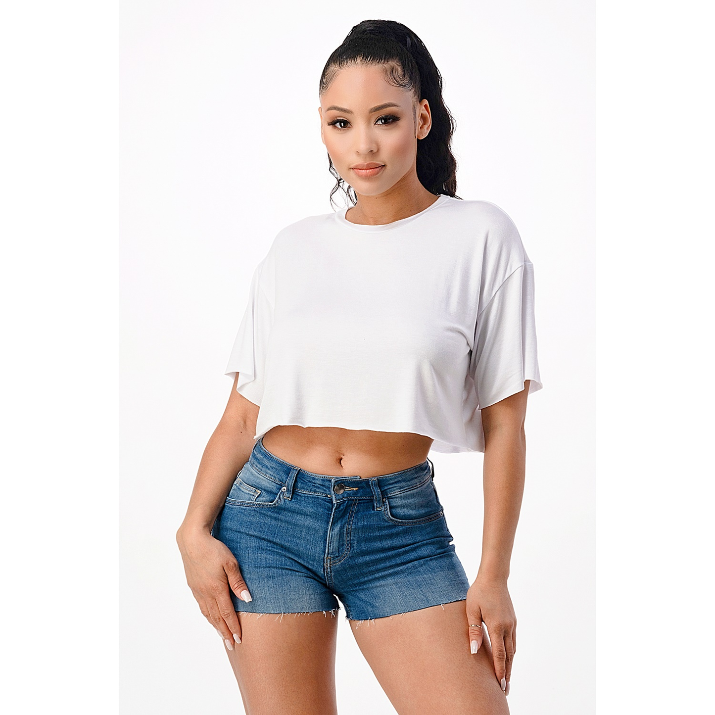 Crop Top Boxy ITSSY Nero\Bianco